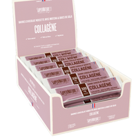 30 barres Collagène Matcha Chocolat en présentoir
