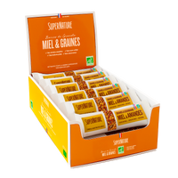 20 Barres Granola BIO Miel & Graines en présentoir