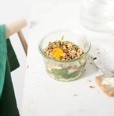 OEUFS COCOTTE  AU GRANOLA SALÉ FENOUIL & ÉPICES