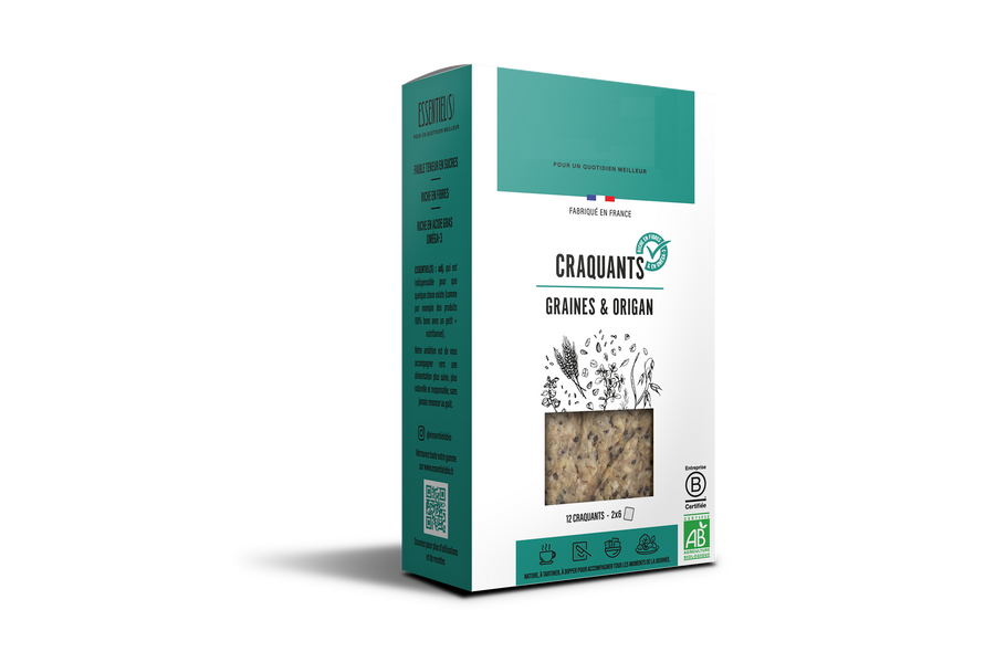 Craquants BIO Graines & Zaatar (ORIGAN)
