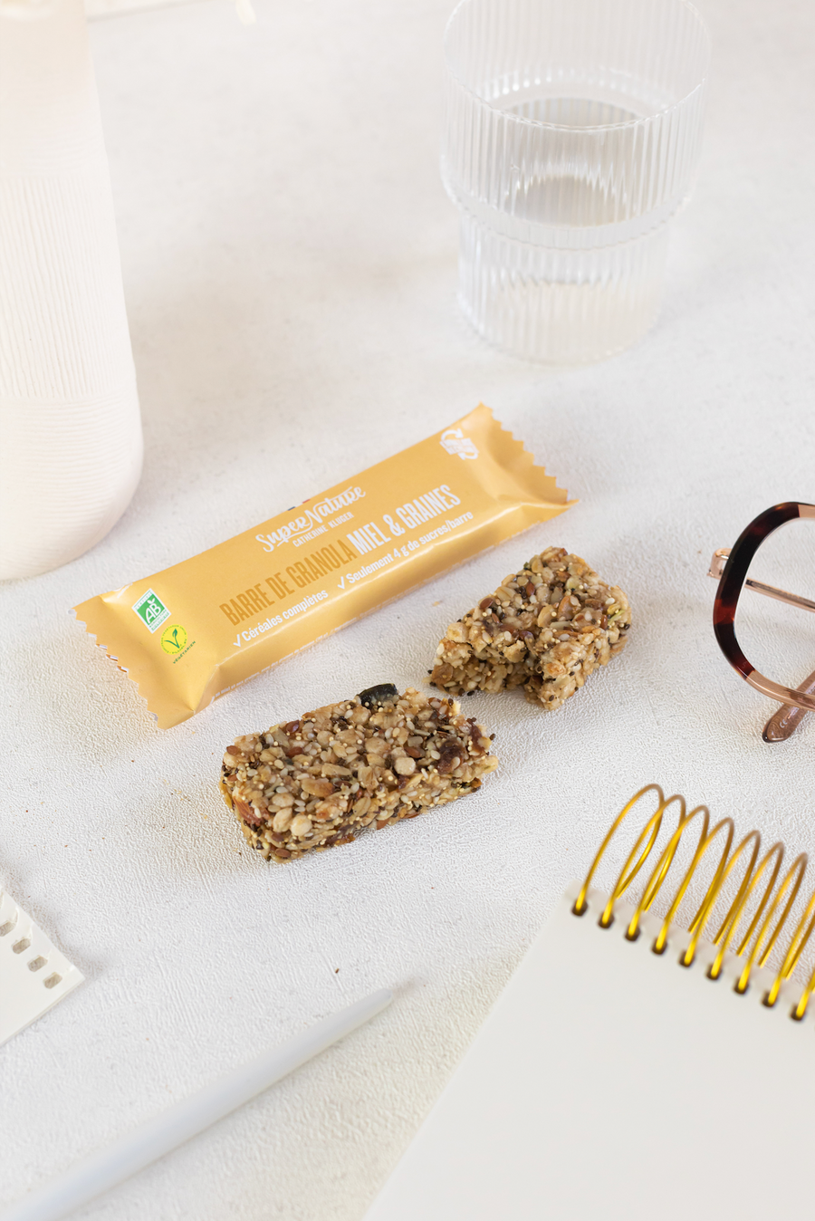 PACK de 10 barres de Granola BIO Miel & Graines - 10 X 35 g